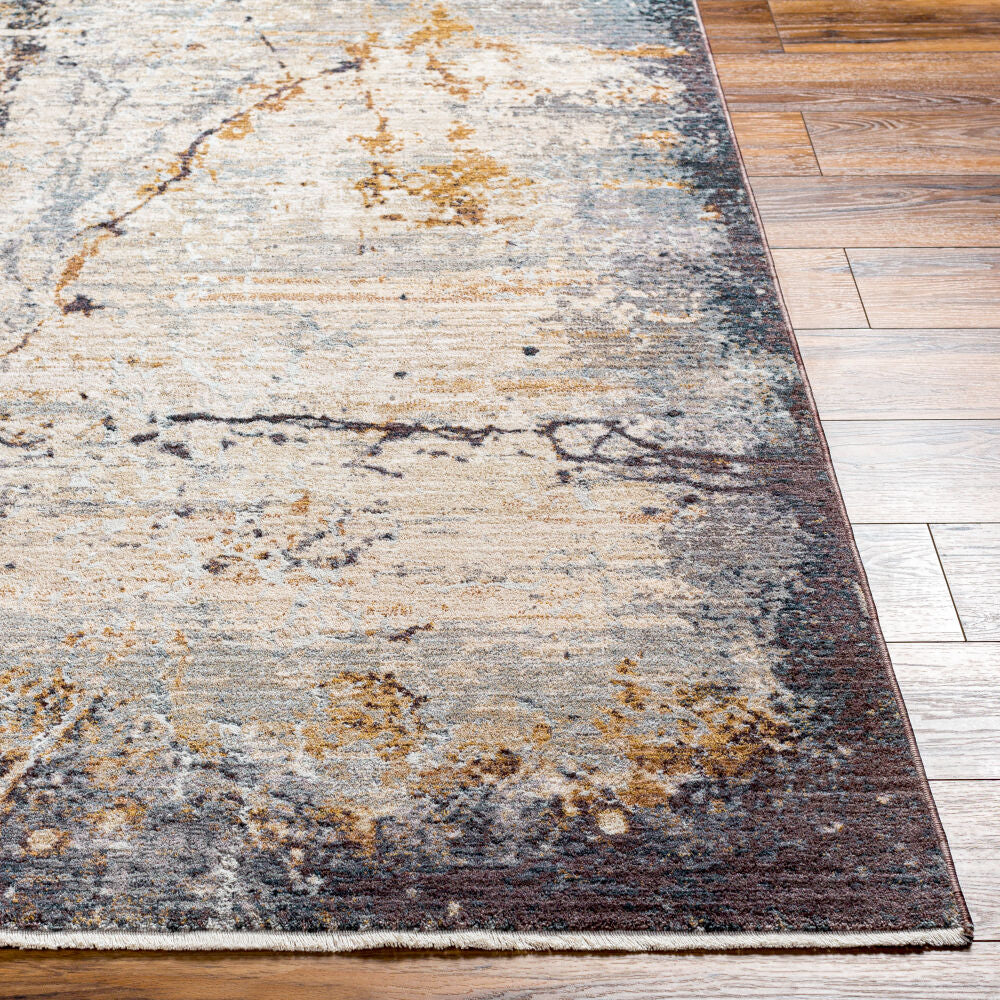 Aida Beige/Tan Machine Woven Rug AAD-2302 - front