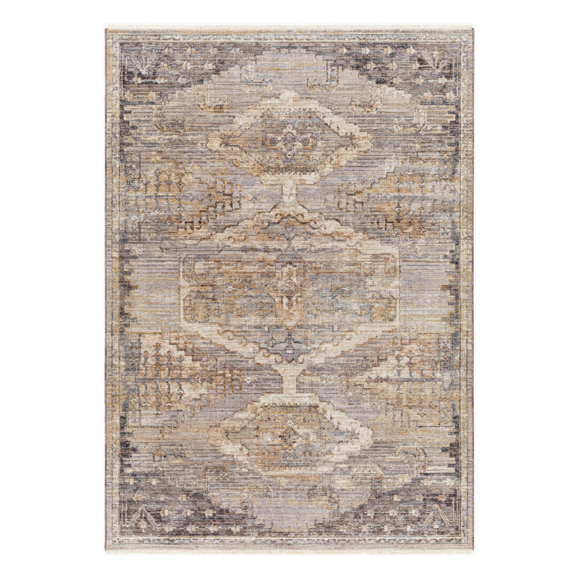 Aida Beige/Tan Machine Woven Rug AAD-2303 - 2' x 2'11"