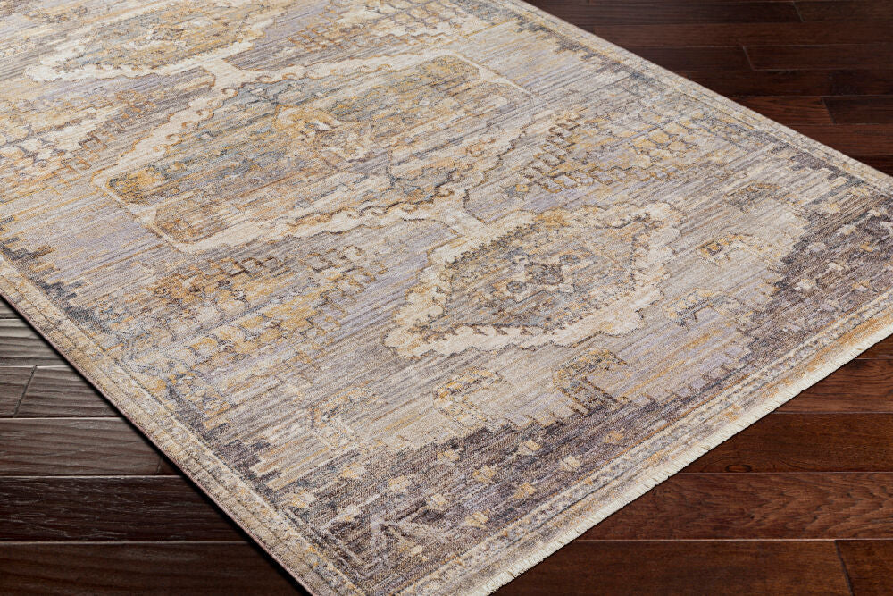 Aida Beige/Tan Machine Woven Rug AAD-2303 - corner