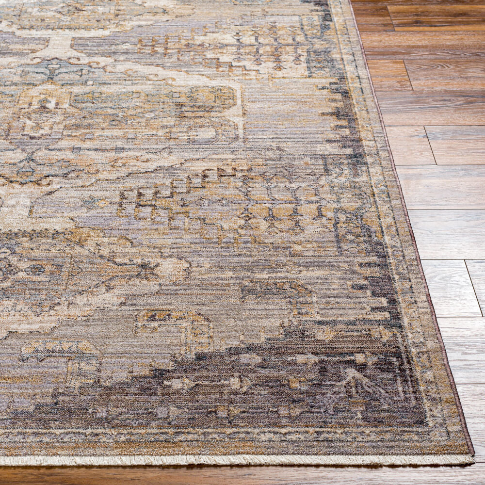 Aida Beige/Tan Machine Woven Rug AAD-2303 - front