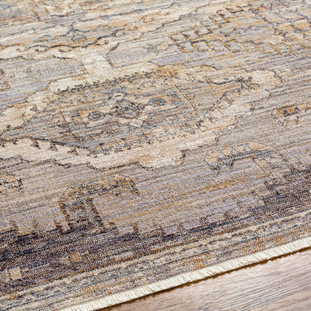 Aida Beige/Tan Machine Woven Rug AAD-2303 - texture
