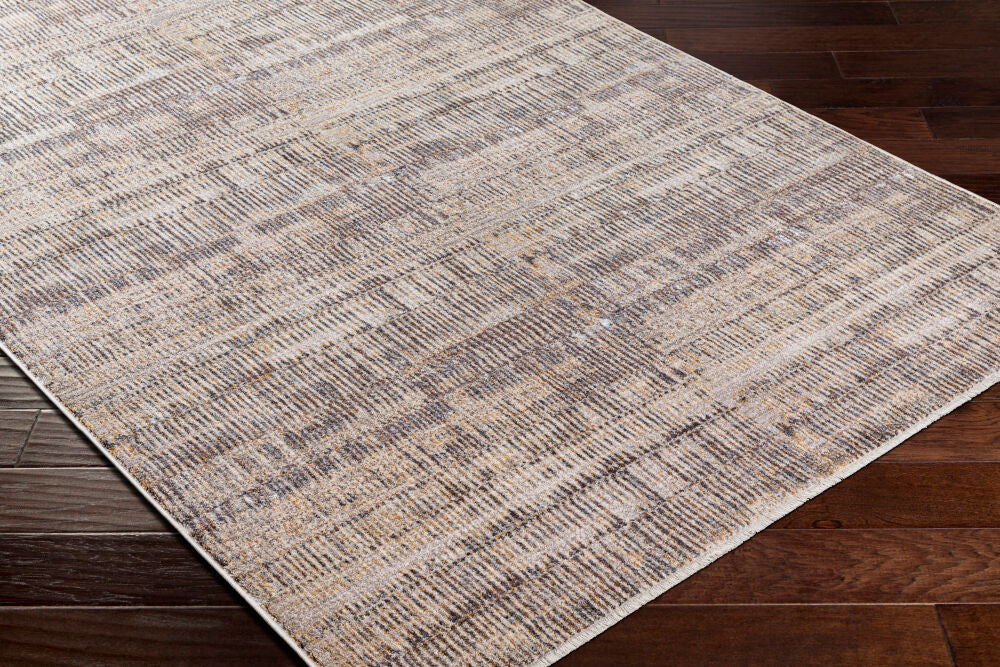 Aida Beige/Tan Machine Woven Rug AAD-2304 - corner