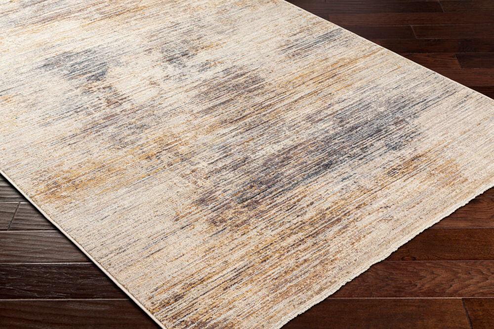 Aida Beige/Tan Machine Woven Rug AAD-2306 - corner