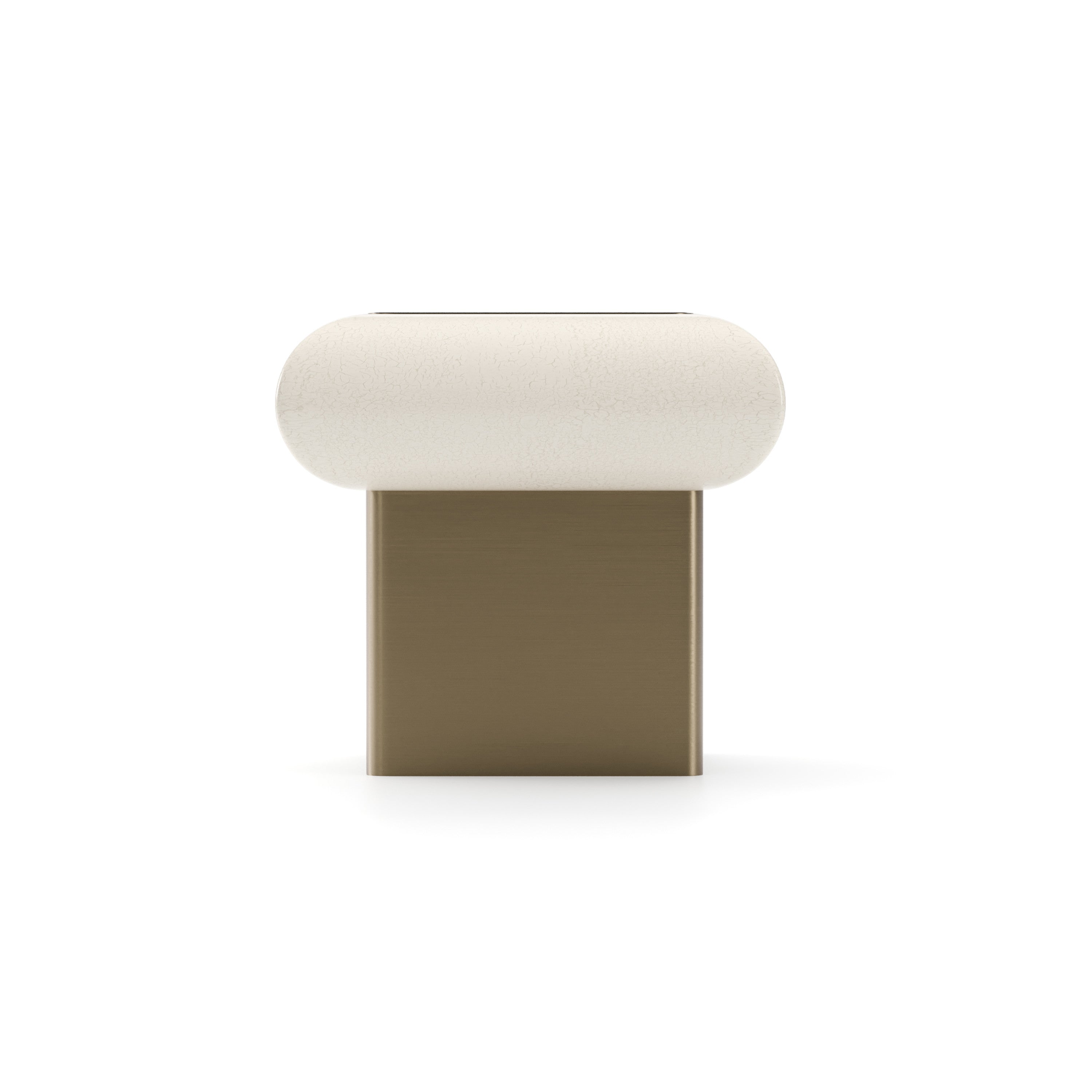 Seta Side Table Craze Brushed Gold 23" by Caracole - view 5