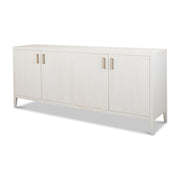 Blanco 4 Door Buffet, Cortina White by Sarreid Ltd