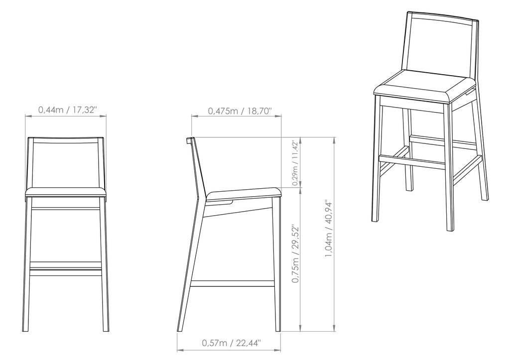 Nardia Cane Barstool by Urbia - detail 9