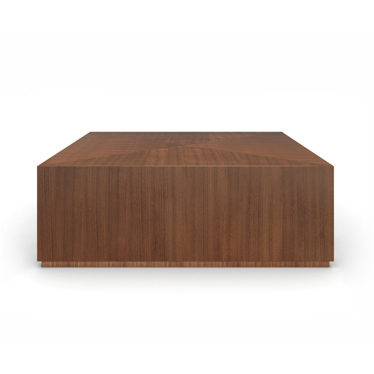Bello Square Cocktail Table New Natural Walnut 42" by Caracole
