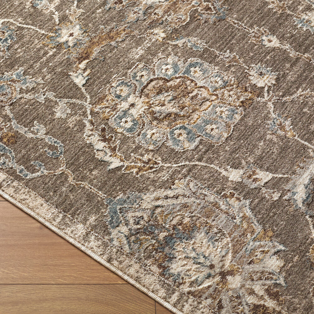 Arda Charcoal/Taupe Machine Woven Rug ACZ-2300 - corner