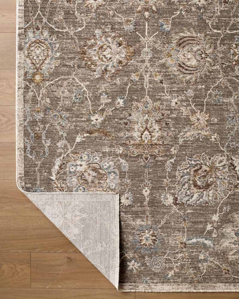 Arda Charcoal/Taupe Machine Woven Rug ACZ-2300 - fold
