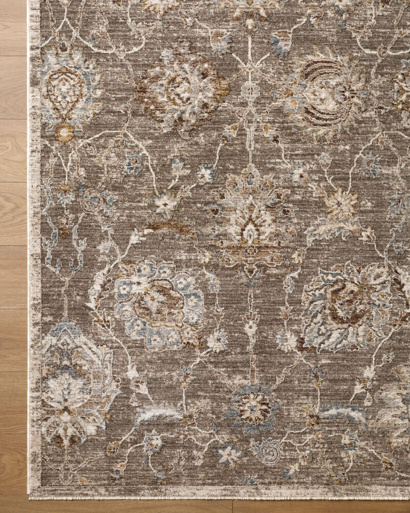 Arda Charcoal/Taupe Machine Woven Rug ACZ-2300 - overhead