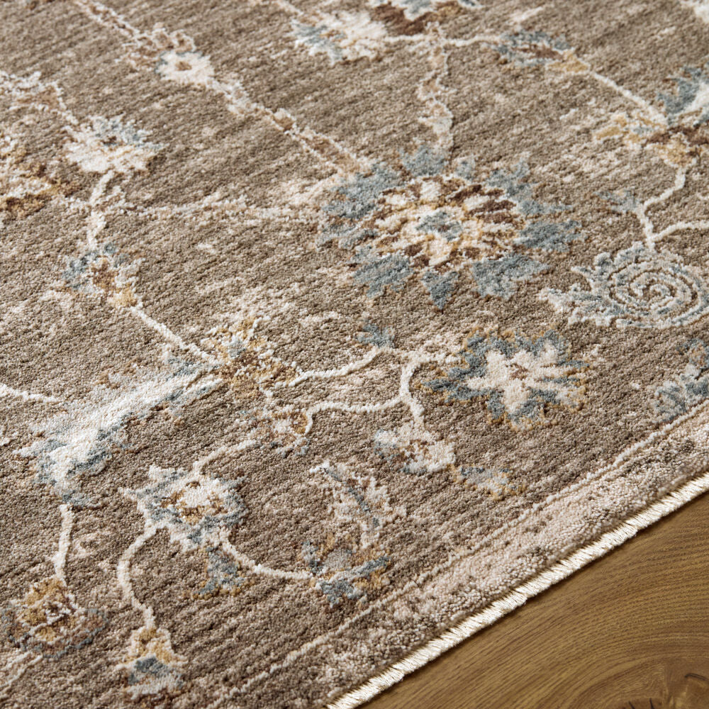 Arda Charcoal/Taupe Machine Woven Rug ACZ-2300 - texture