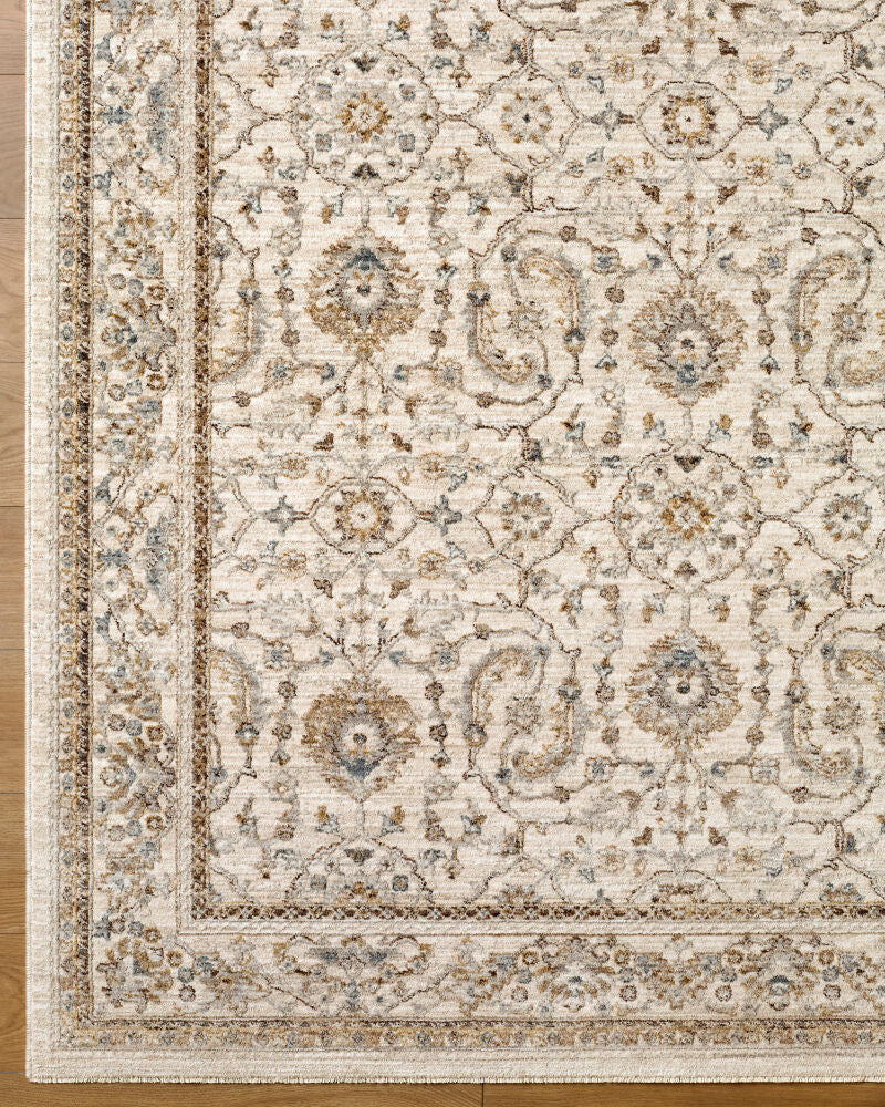 Arda Charcoal/Taupe Machine Woven Rug ACZ-2301 - overhead