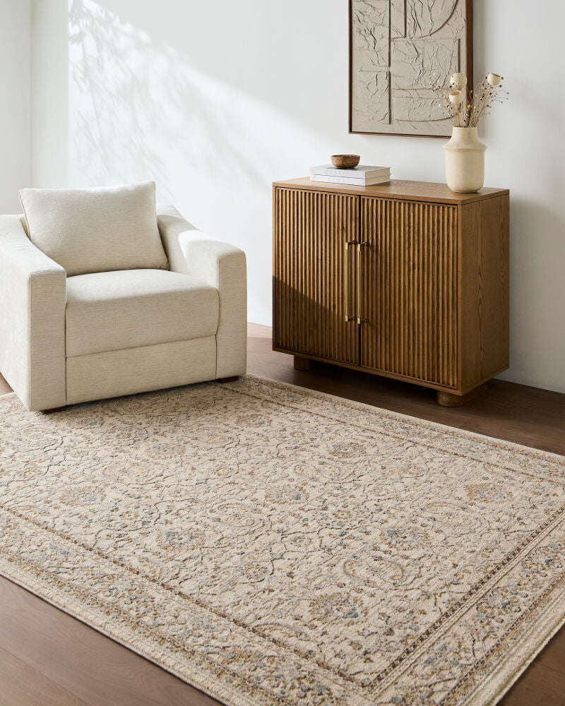 Arda Charcoal/Taupe Machine Woven Rug ACZ-2301 - roomscene