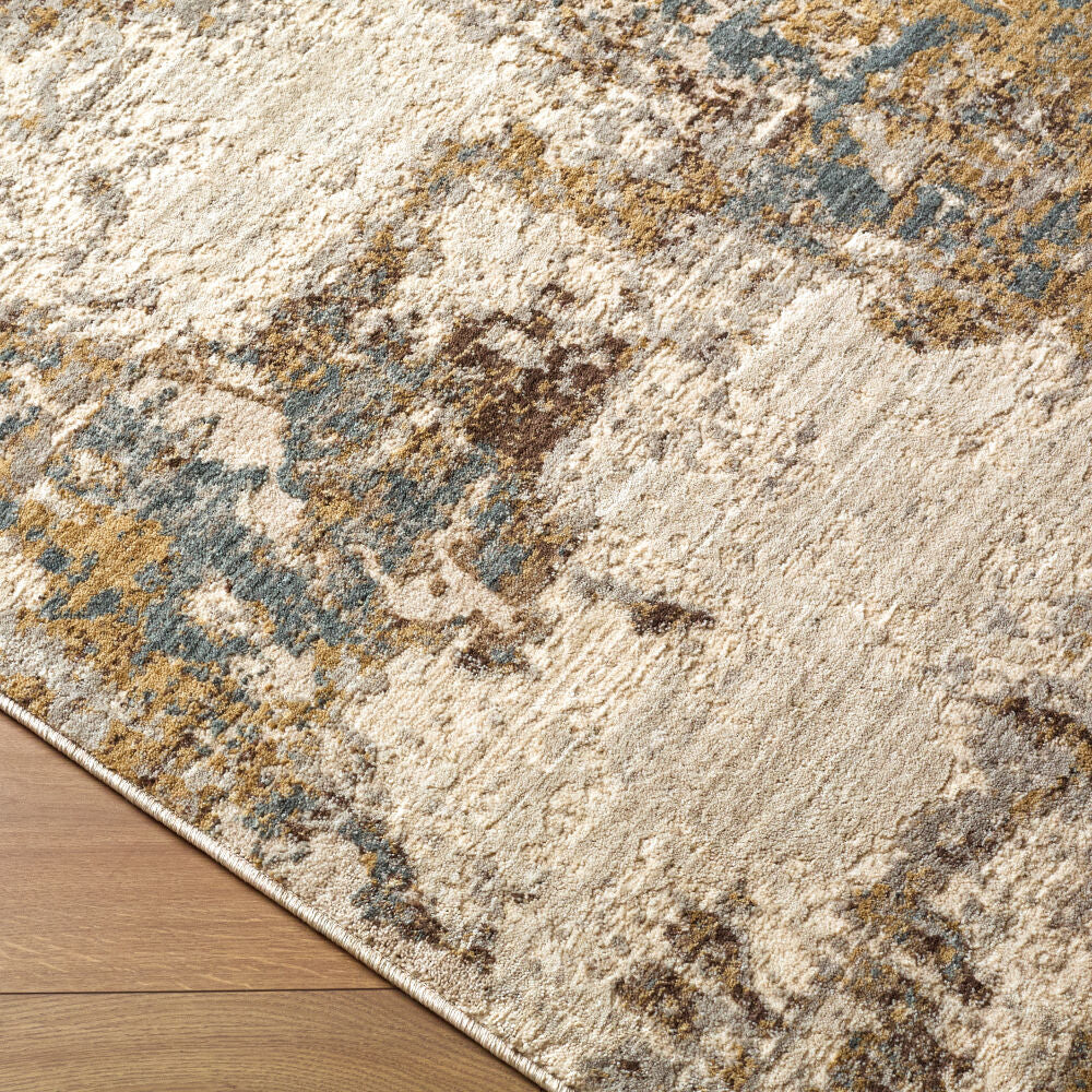 Arda Charcoal/Taupe Machine Woven Rug ACZ-2303 - corner