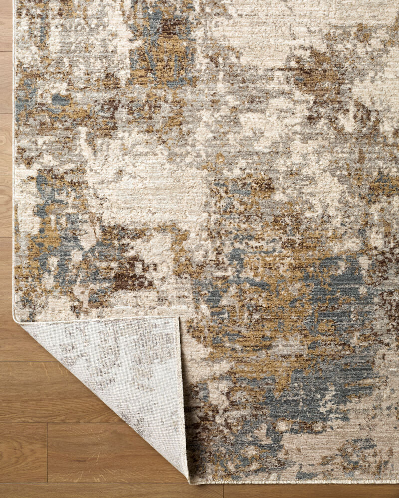 Arda Charcoal/Taupe Machine Woven Rug ACZ-2303 - fold