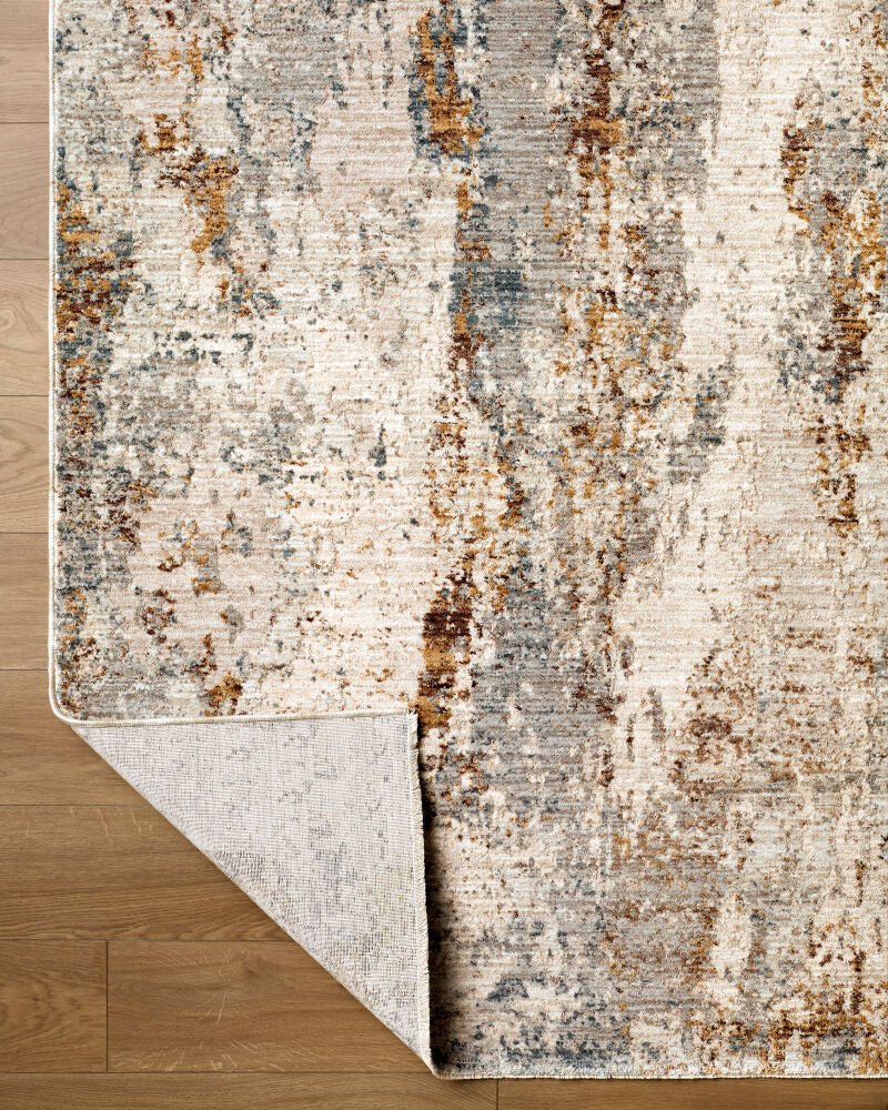 Arda Charcoal/Taupe Machine Woven Rug ACZ-2304 - fold