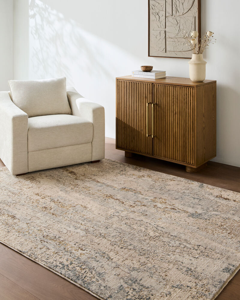 Arda Charcoal/Taupe Machine Woven Rug ACZ-2304 - roomscene