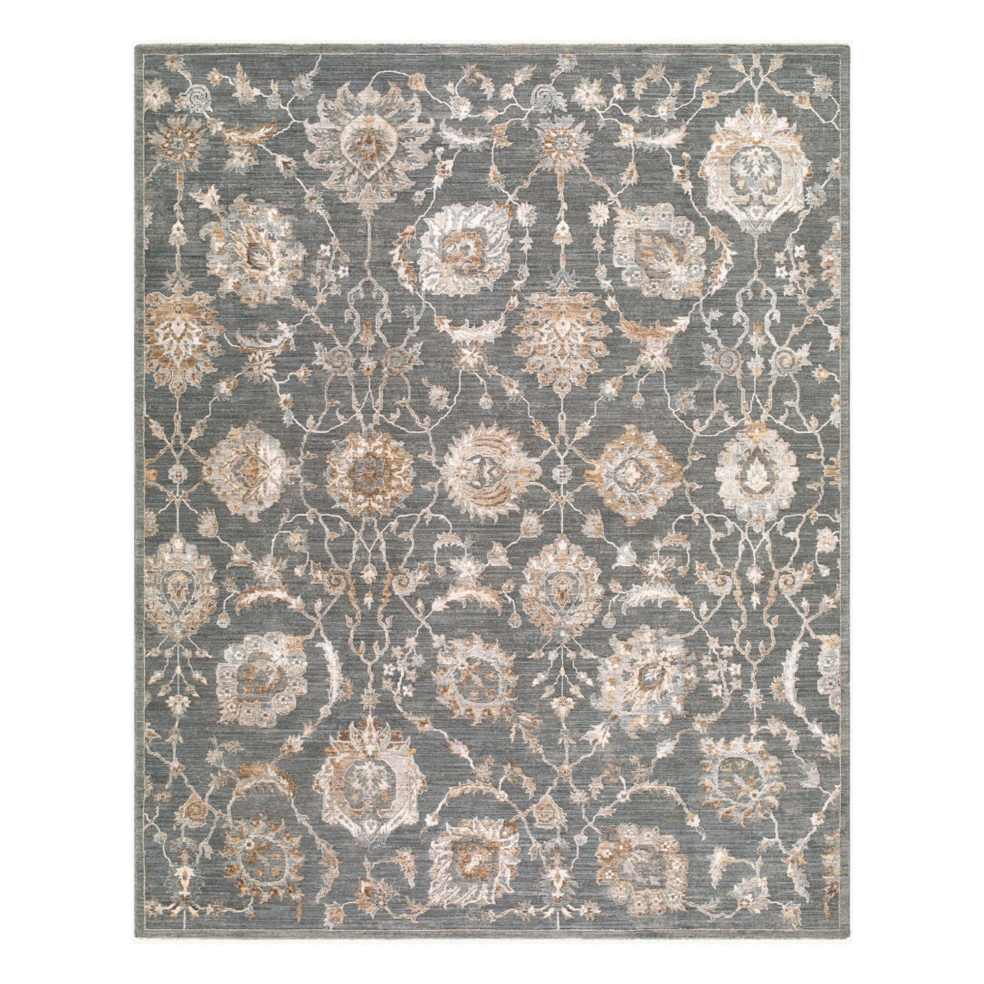 Arda Charcoal/Taupe Machine Woven Rug ACZ-2305 - 2'7" x 10'