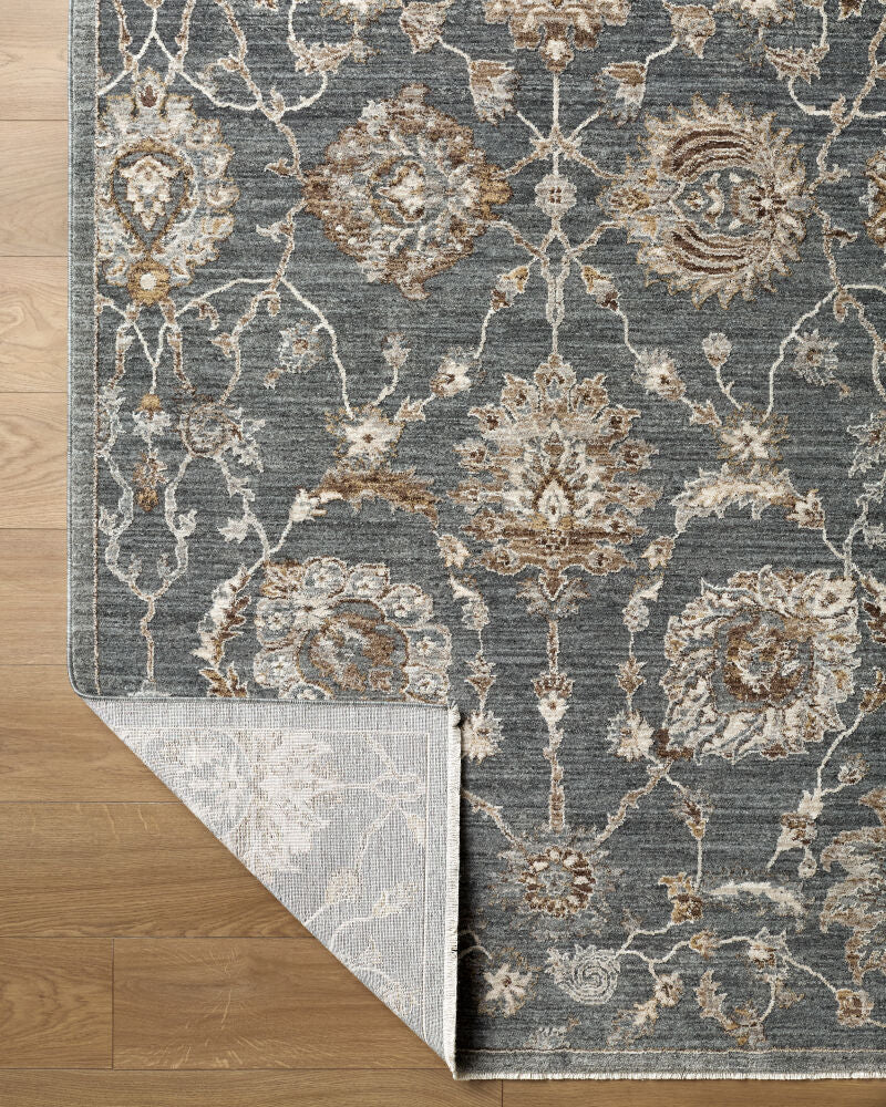 Arda Charcoal/Taupe Machine Woven Rug ACZ-2305 - fold