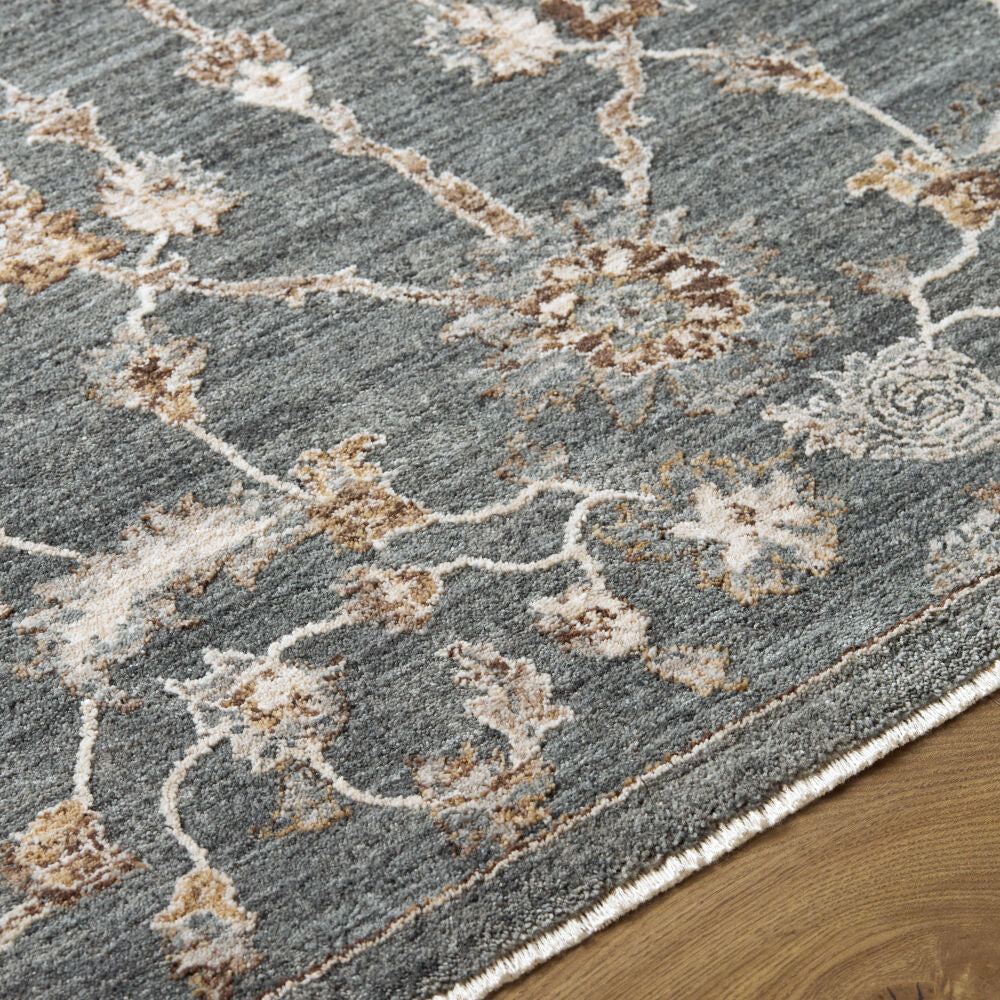 Arda Charcoal/Taupe Machine Woven Rug ACZ-2305 - texture