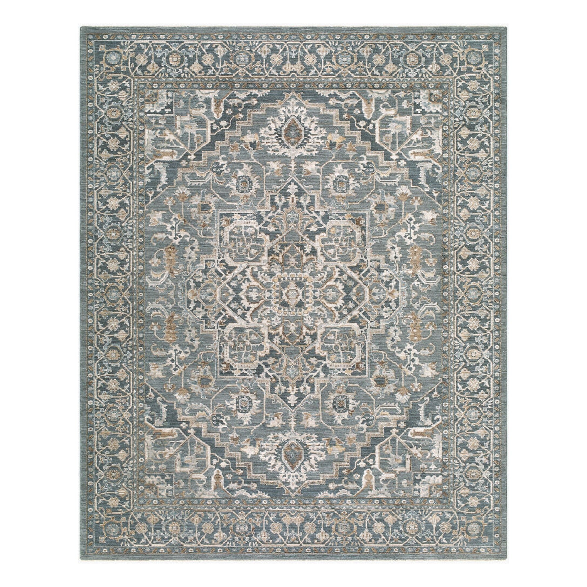 Arda Charcoal/Taupe Machine Woven Rug ACZ-2306 - 2'7" x 10'