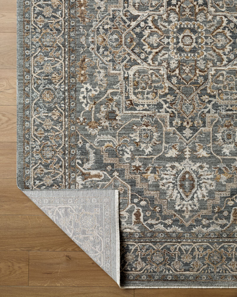 Arda Charcoal/Taupe Machine Woven Rug ACZ-2306 - fold