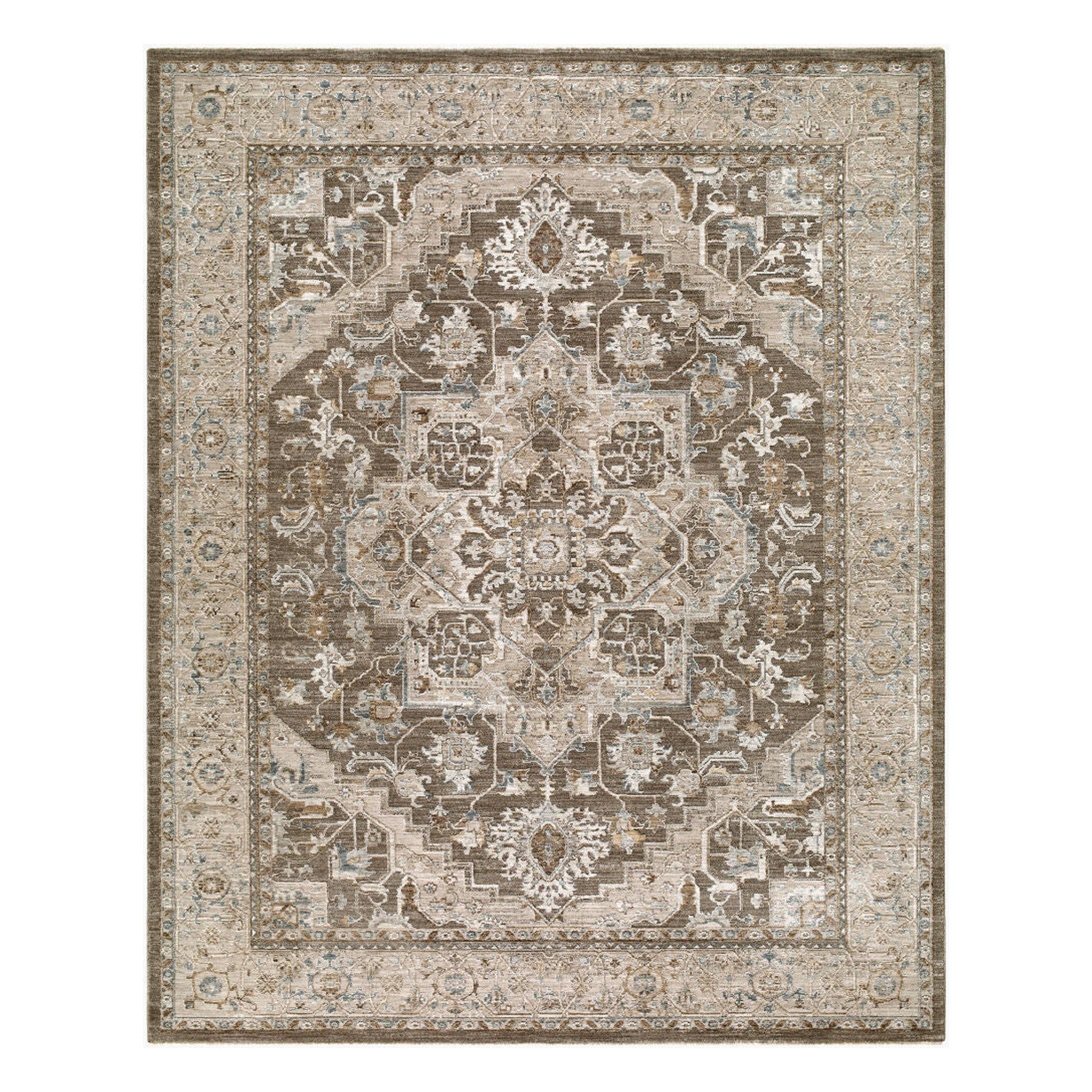 Arda Charcoal/Taupe Machine Woven Rug ACZ-2308 - 2'7" x 10'