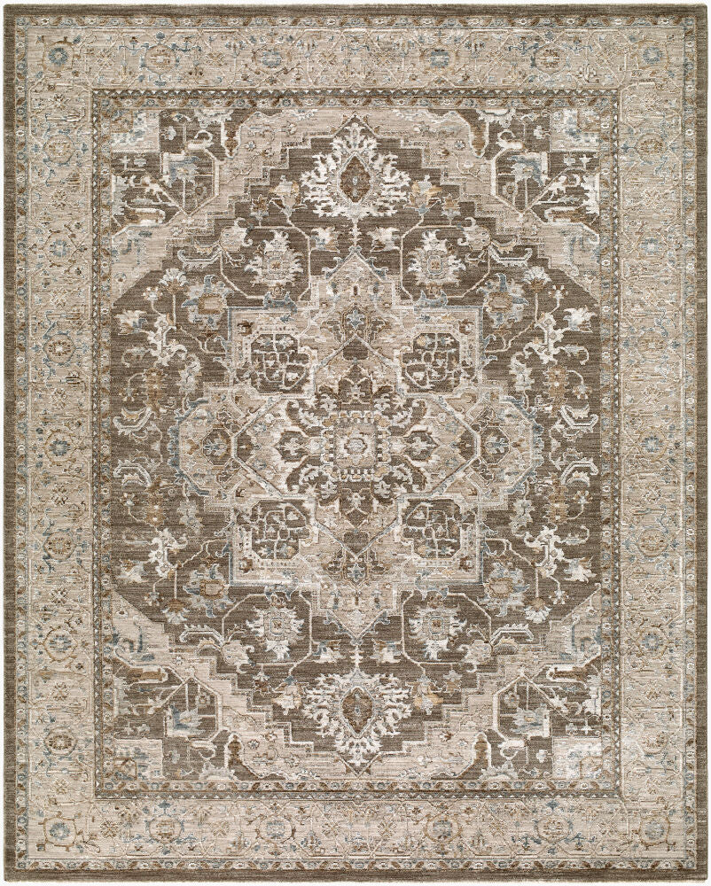 Arda Charcoal/Taupe Machine Woven Rug ACZ-2308 - 2'7" x 10'