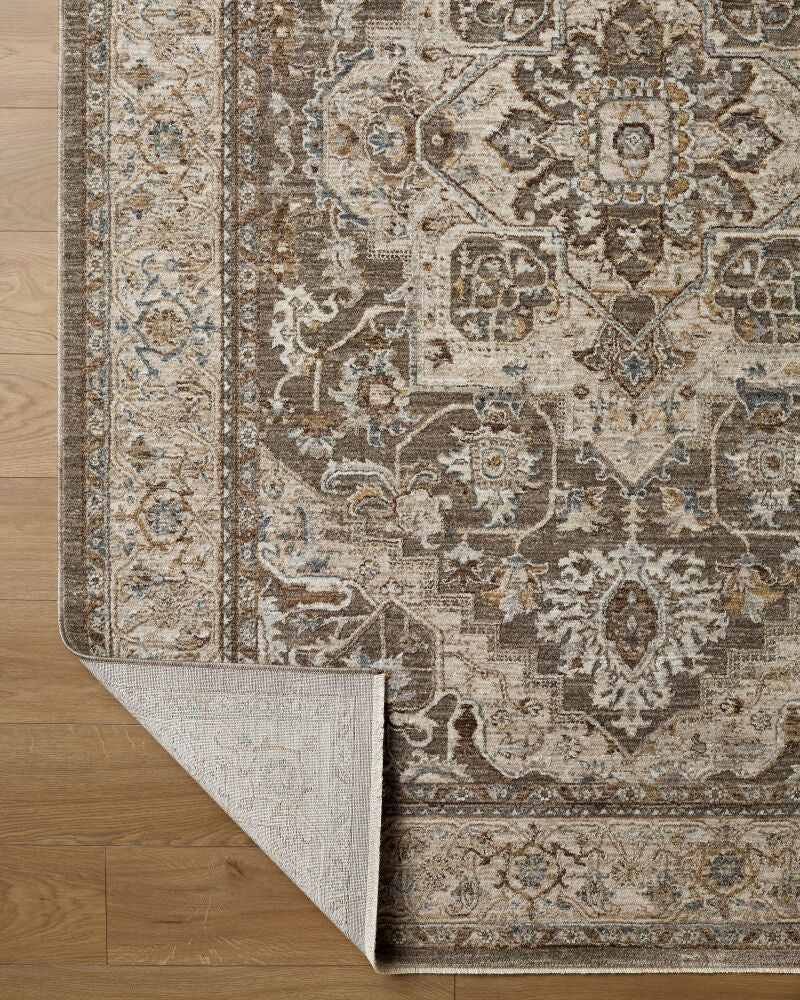 Arda Charcoal/Taupe Machine Woven Rug ACZ-2308 - fold
