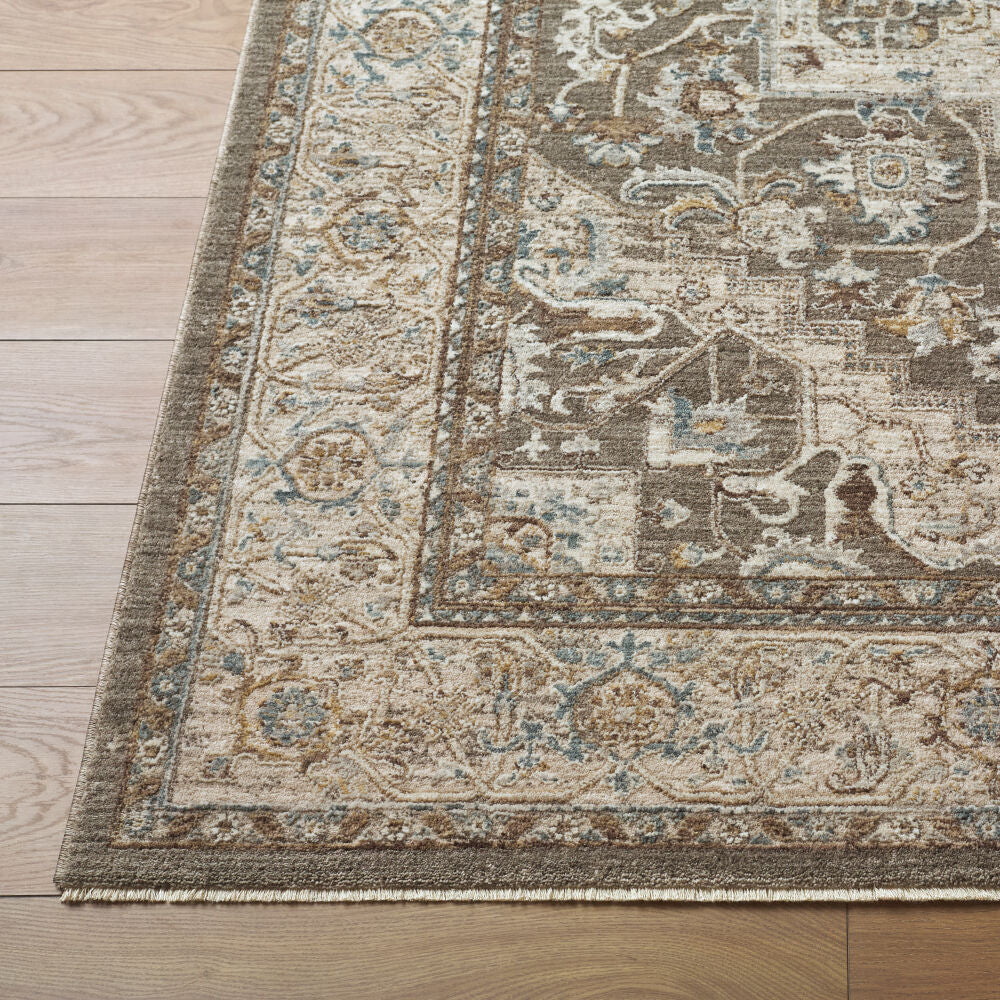 Arda Charcoal/Taupe Machine Woven Rug ACZ-2308 - front