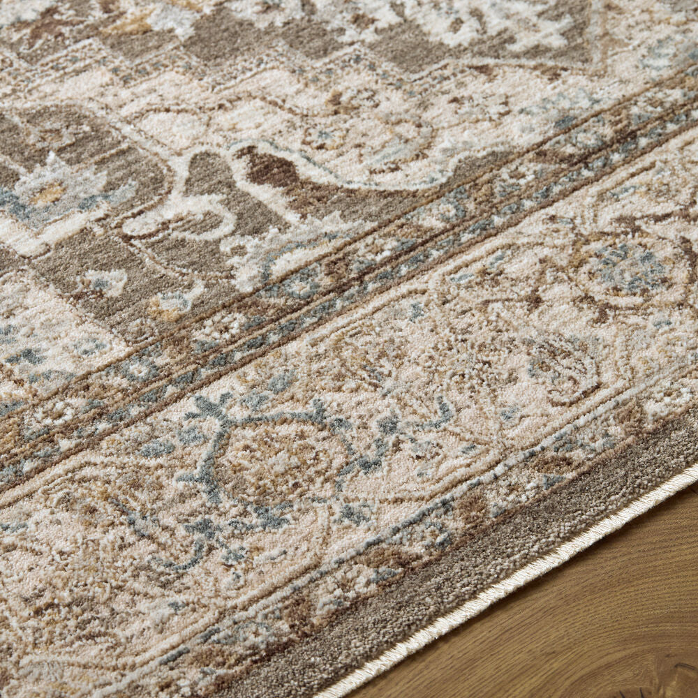 Arda Charcoal/Taupe Machine Woven Rug ACZ-2308 - texture