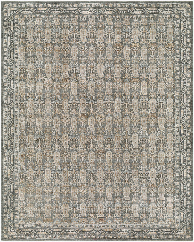 Arda Charcoal/Taupe Machine Woven Rug ACZ-2309 - 2'7" x 10'
