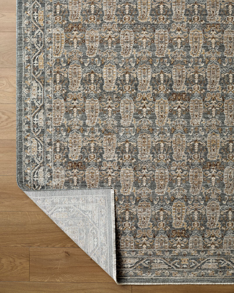 Arda Charcoal/Taupe Machine Woven Rug ACZ-2309 - fold