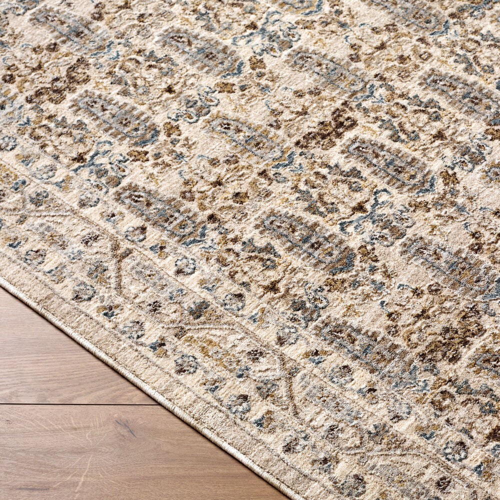 Arda Charcoal/Taupe Machine Woven Rug ACZ-2310 - corner