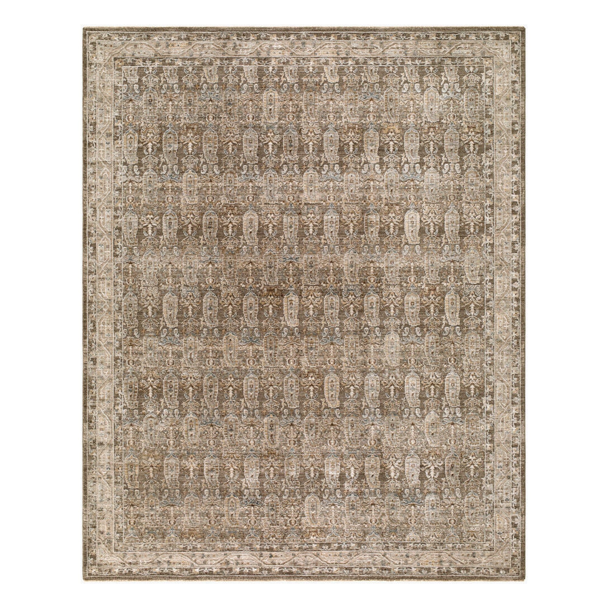Arda Charcoal/Taupe Machine Woven Rug ACZ-2311 - 2'7" x 10'