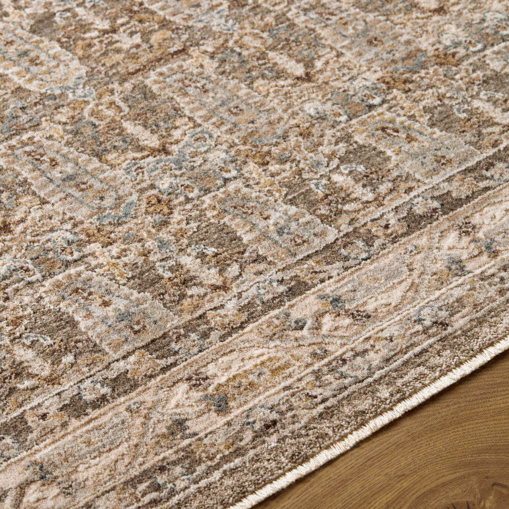 Arda Charcoal/Taupe Machine Woven Rug ACZ-2311 - texture
