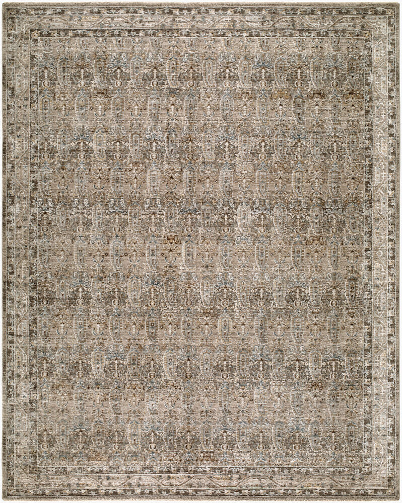 Arda Charcoal/Taupe Machine Woven Rug ACZ-2312 - 2'7" x 10'