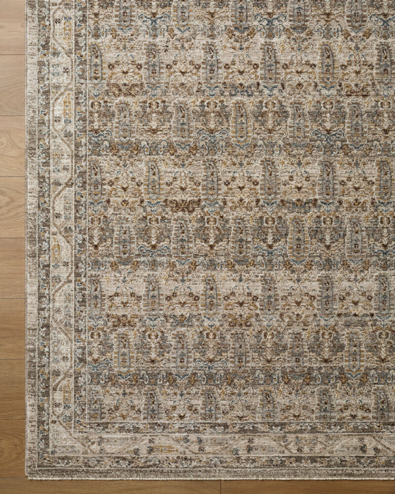 Arda Charcoal/Taupe Machine Woven Rug ACZ-2312 - overhead