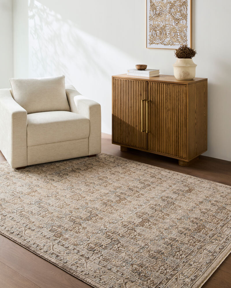 Arda Charcoal/Taupe Machine Woven Rug ACZ-2312 - roomscene