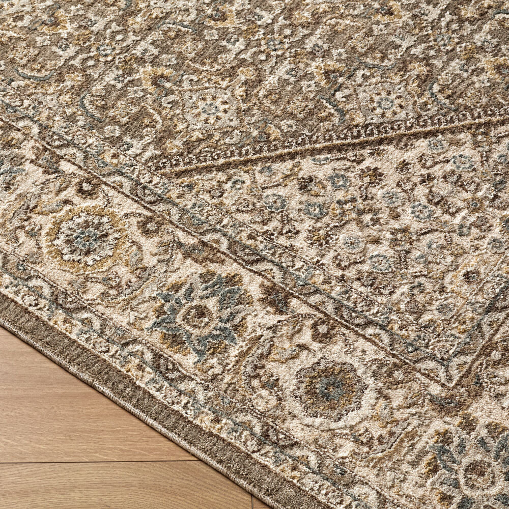 Arda Charcoal/Taupe Machine Woven Rug ACZ-2313 - corner