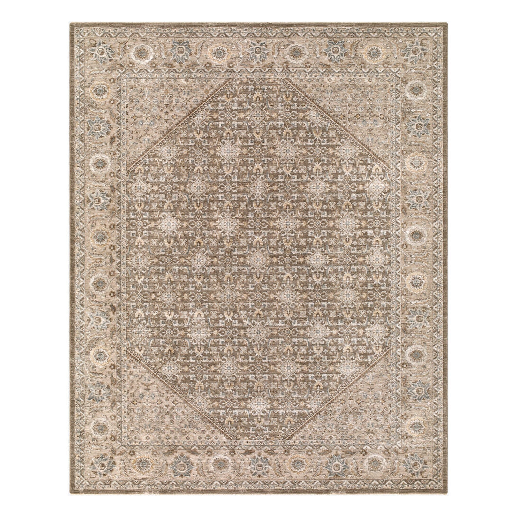 Arda Charcoal/Taupe Machine Woven Rug ACZ-2313 - 2'7" x 10'