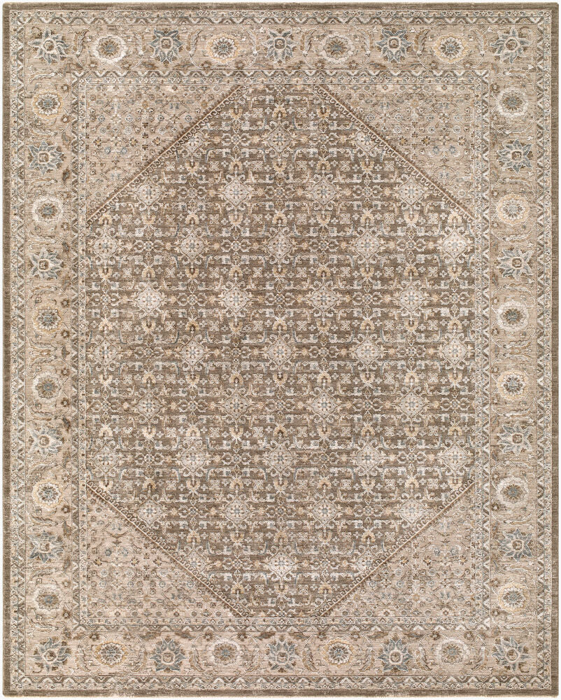 Arda Charcoal/Taupe Machine Woven Rug ACZ-2313 - 2'7" x 10'