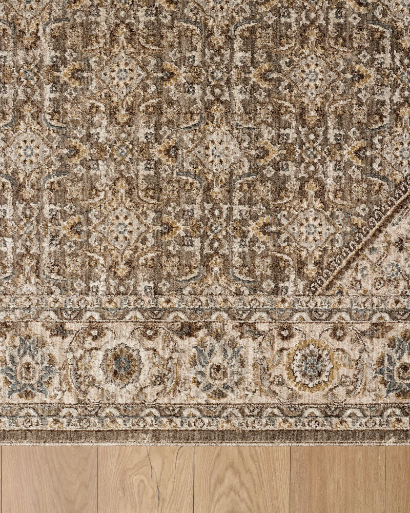 Arda Charcoal/Taupe Machine Woven Rug ACZ-2313 - overhead
