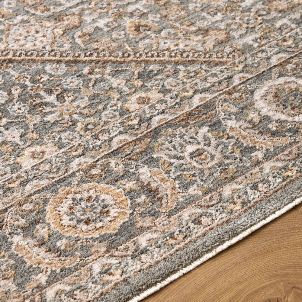 Arda Charcoal/Taupe Machine Woven Rug ACZ-2314 - texture