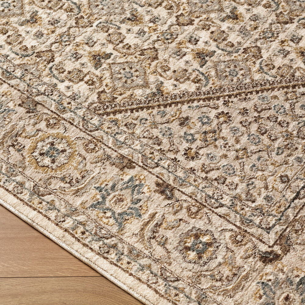 Arda Charcoal/Taupe Machine Woven Rug ACZ-2315 - corner
