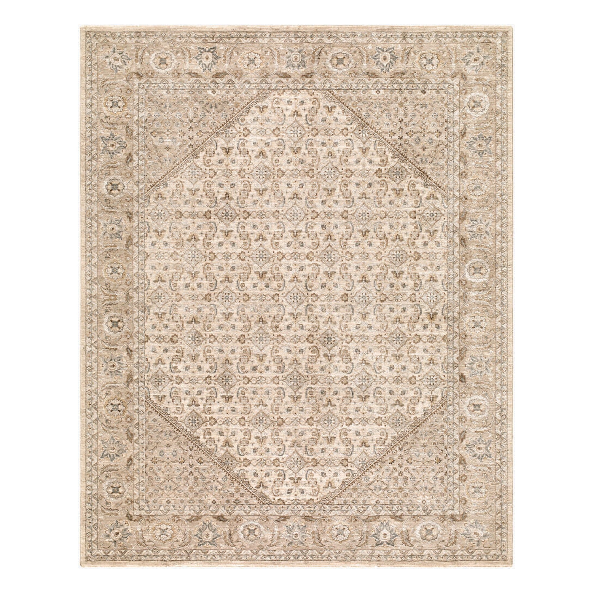 Arda Charcoal/Taupe Machine Woven Rug ACZ-2315 - 2'7" x 10'
