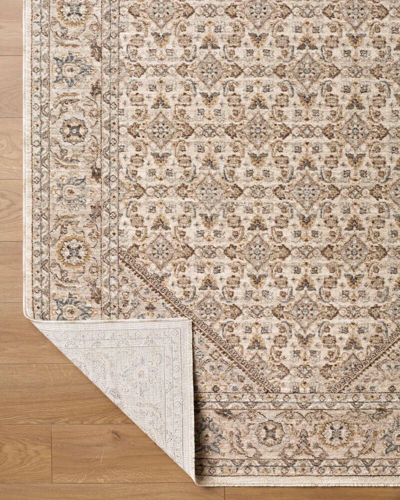 Arda Charcoal/Taupe Machine Woven Rug ACZ-2315 - fold