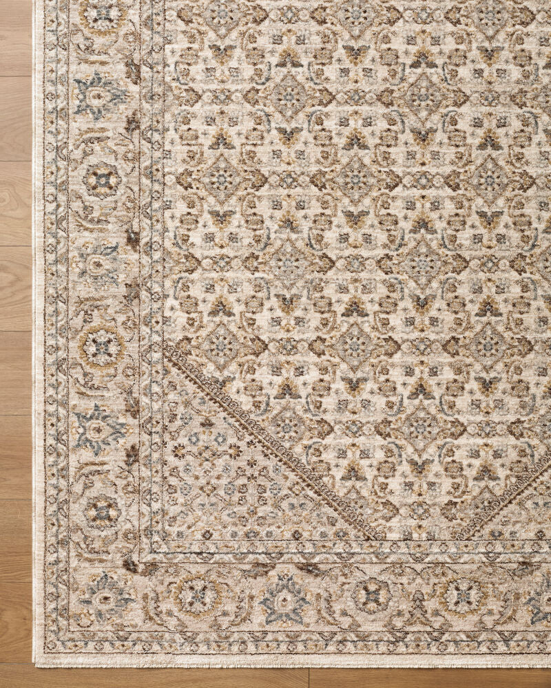Arda Charcoal/Taupe Machine Woven Rug ACZ-2315 - overhead