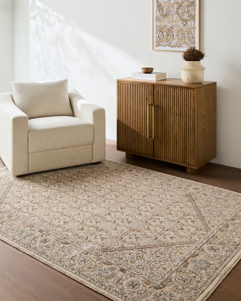 Arda Charcoal/Taupe Machine Woven Rug ACZ-2315 - roomscene