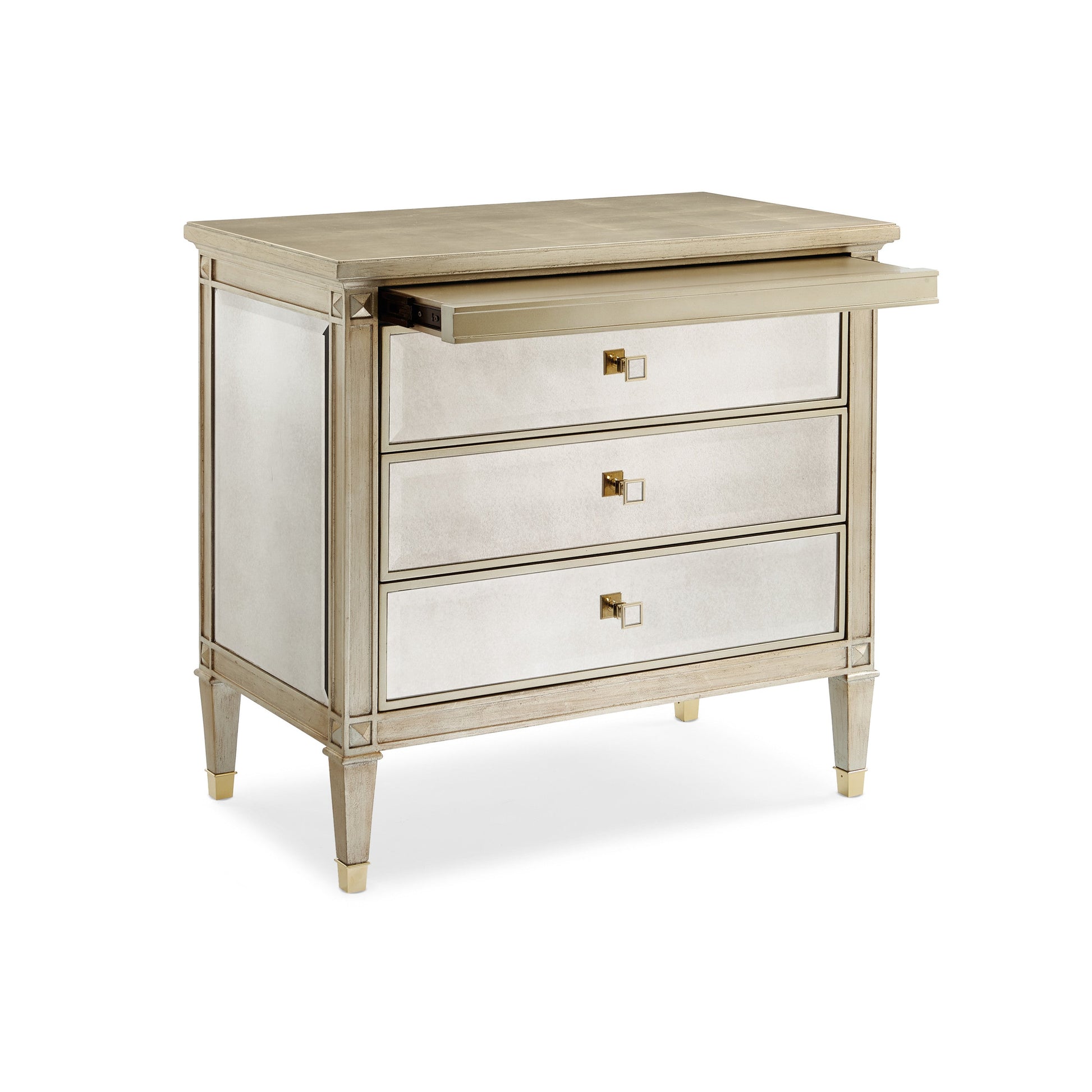 A Classic Beauty Antique Mirror Nightstand 32" by Caracole - view 6